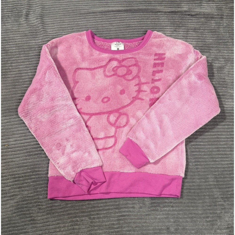 pink Hello Kitty Girls Woobie Pullover Sweater 7/8